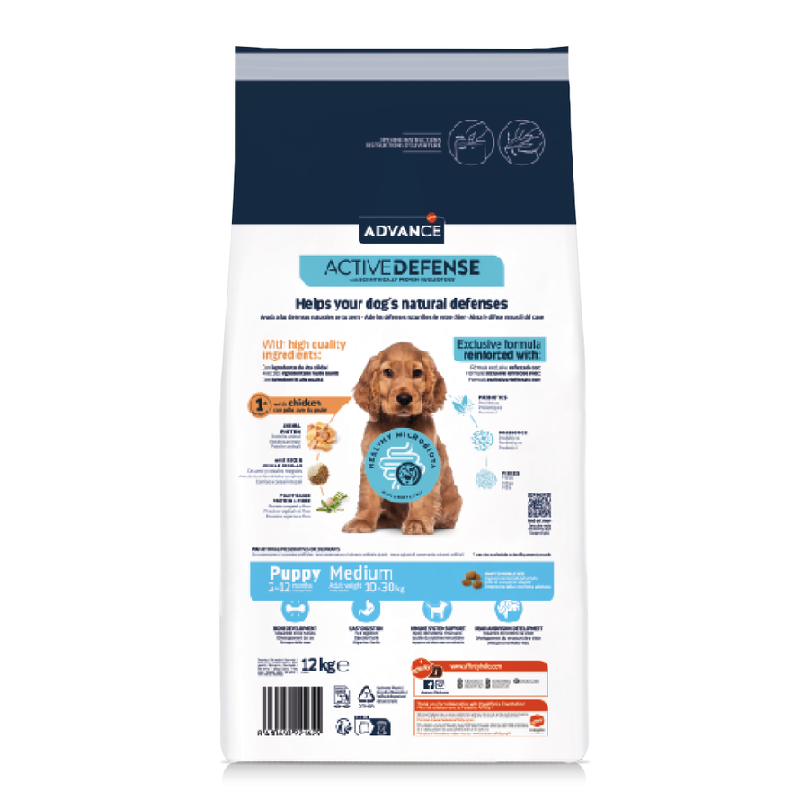 Advance Puppy Medium Tavuklu 12 Kg Orta Irk Yavru Köpek Maması
