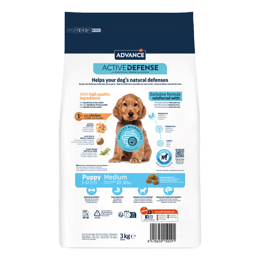 Advance Puppy Medium Tavuklu 3 Kg Orta Irk Yavru Köpek Maması