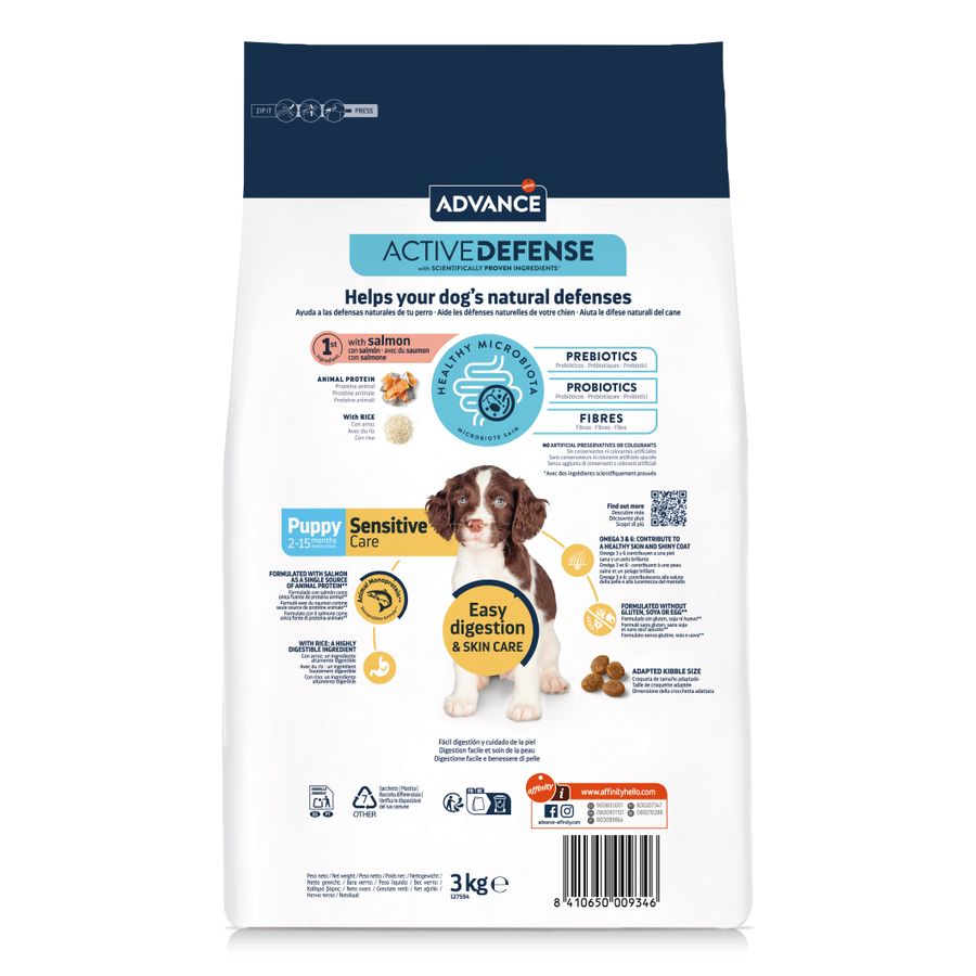 Advance Puppy Sensitive Care Somonlu 3 Kg Yavru Köpek Maması