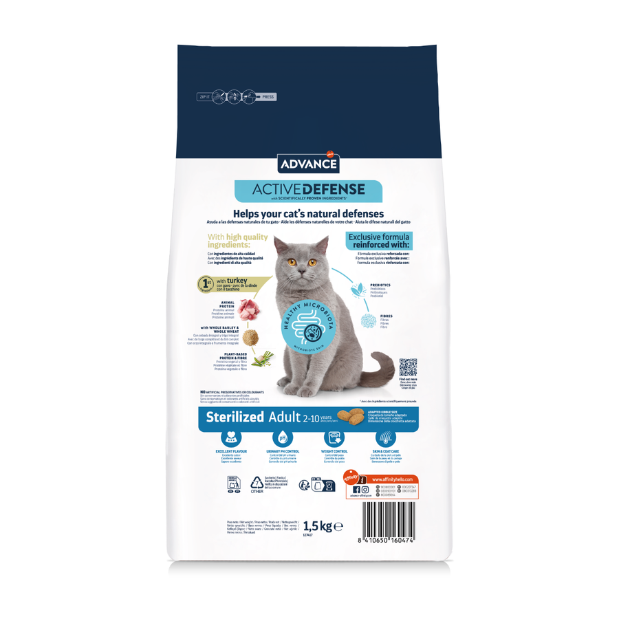 Advance Sterilized Adult Hindili 1,5 Kg Kısırlaştırılmış Kedi Maması