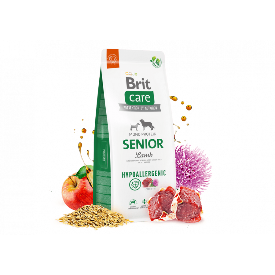 Brit Care Hypoallergenic Senior Kuzu Etli ve Pirinçli Yaşlı 12 Kg Köpek Maması