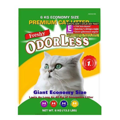 Freshy 4 Aylık Ekstra Regular E Kokusuz 6 KG Silika Kristal Kedi Kumu