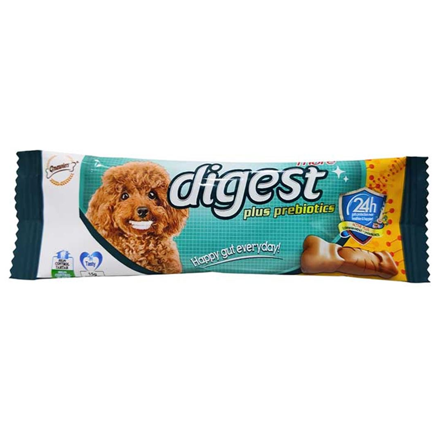 Gnawlers Digest More Dental Prebiyotik Köpek Ödülü 7,5 Cm