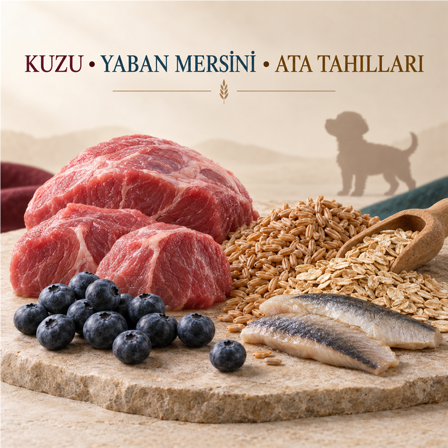 N&D Ancestral Grain Düşük Tahıllı Kuzulu ve Yaban Mersinli 7 Kg Küçük Irk Yavru Köpek Maması