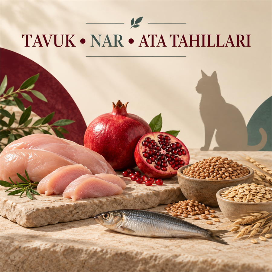 N&D Ancestral Grain غذای کم‌غلات گربه عقیم‌شده با مرغ و انار 5 کیلوگرم