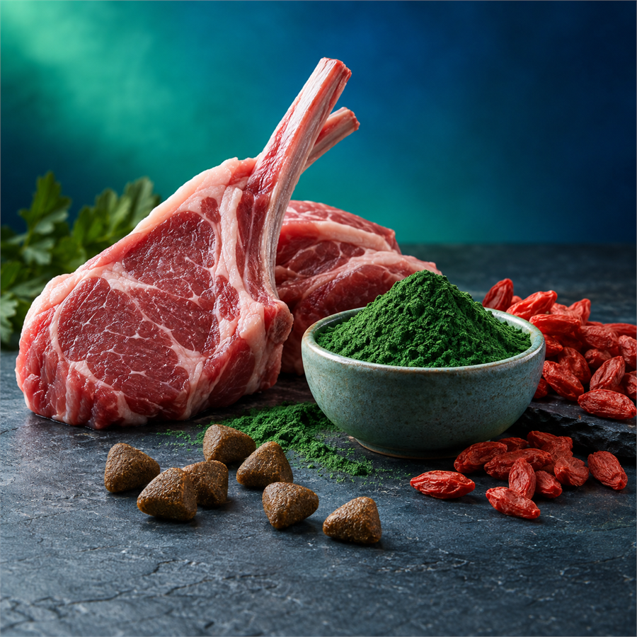 N&D Spirulina Tahılsız Kuzulu, Spirulinalı ve Kurt Üzümlü 1,5 Kg Yetişkin Kedi Maması