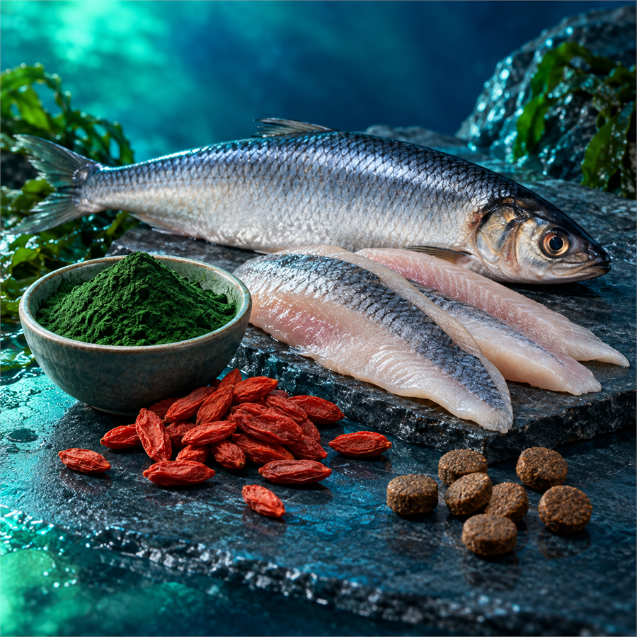 N&D Spirulina Tahılsız Ringa Balıklı, Spirulinalı ve Kurt Üzümlü 2 Kg Küçük Irk Yetişkin Köpek Maması