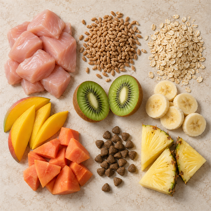 N&D Tropical Selection غذای گربه بالغ عقیم‌شده با مرغ و گندم اسپلت و جو دوسر و میوه‌های استوایی 5 کیلوگرم