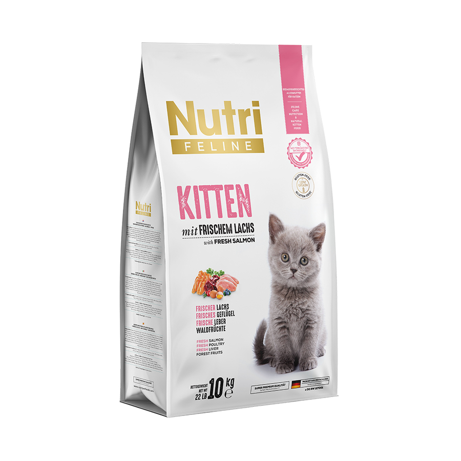Nutri Feline Kitten 10 Kg Somonlu Yavru Kedi Maması