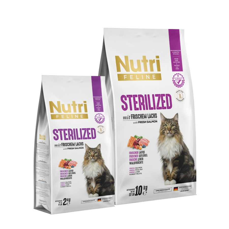 Nutri Feline Sterilised 2 Kg Somonlu Tahılsız Kısırlaştırılmış Kedi Maması