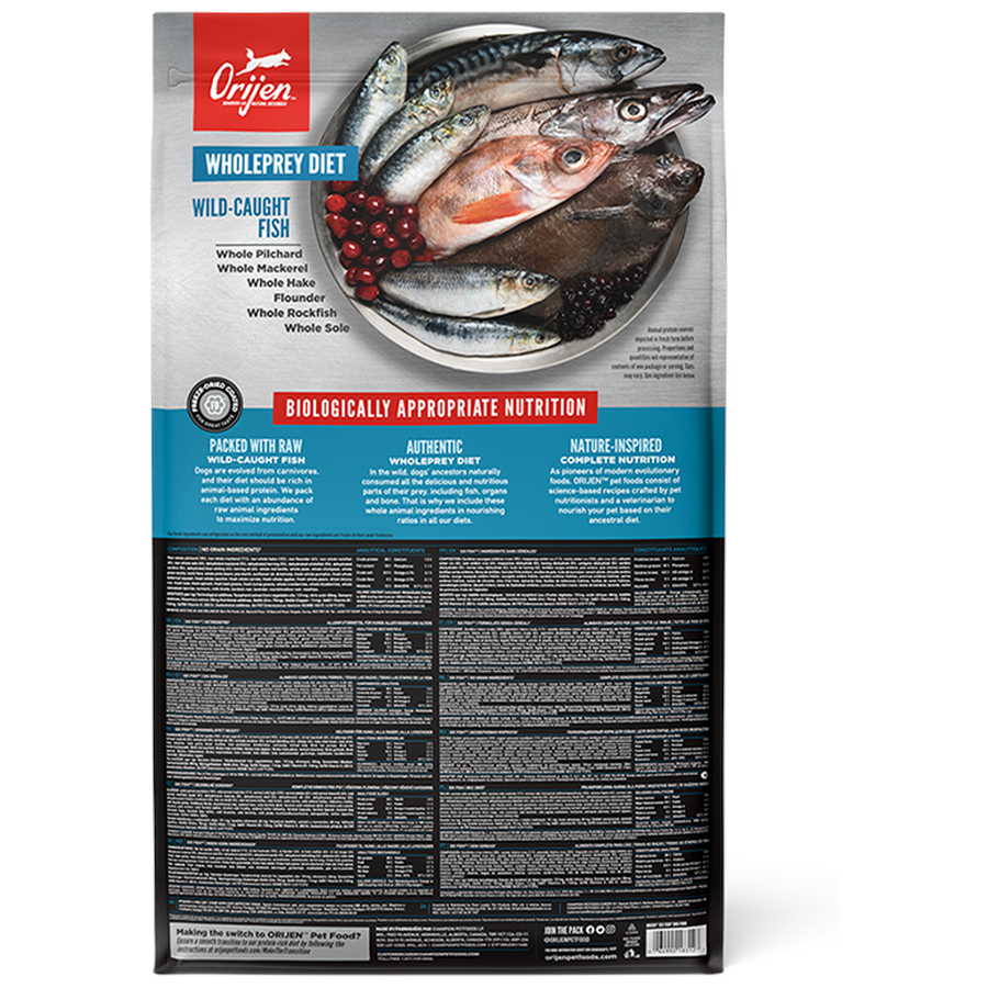 Orijen Six Fish 11,4 Kg غذای سگ بالغ بدون غلات با شش ماهی