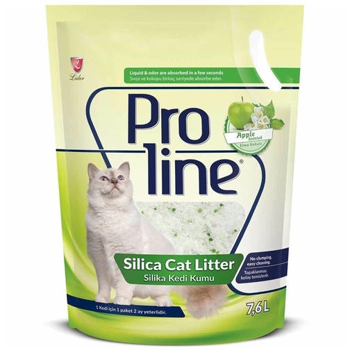 Proline Elma Kokulu 7,6 LT Silika Kristal Kedi Kumu