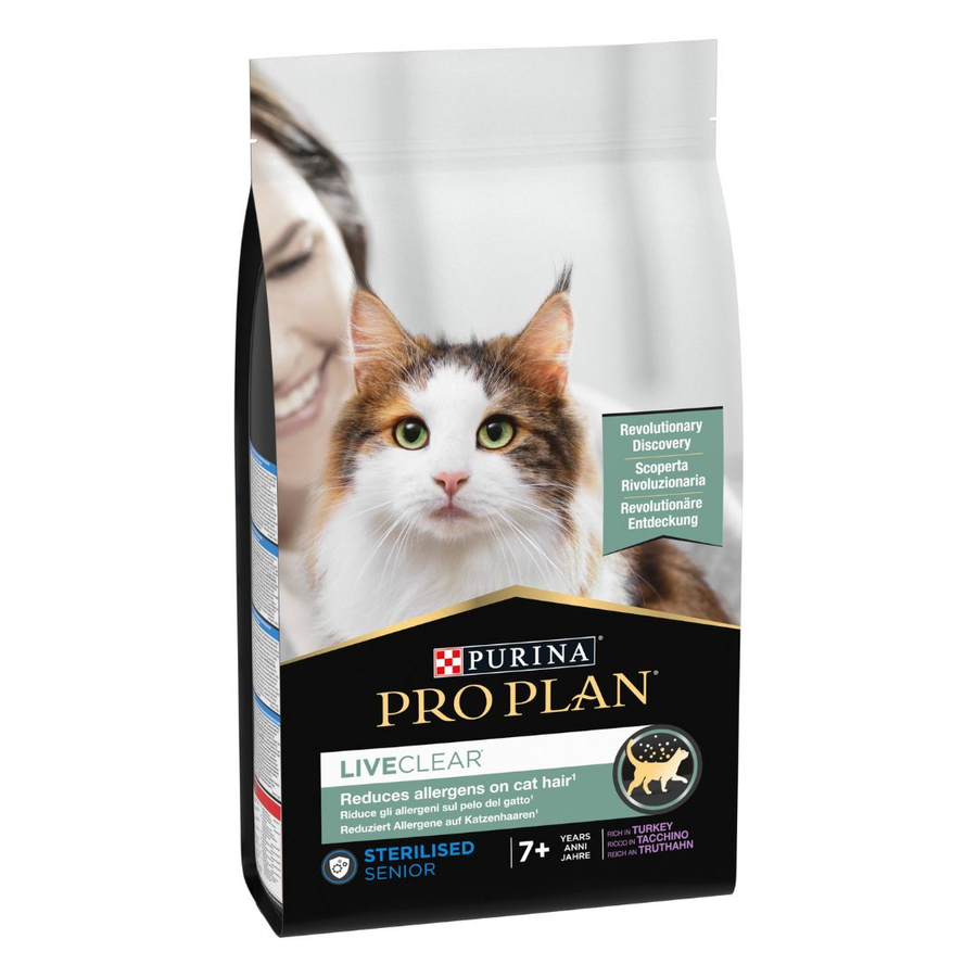 Purina Pro Plan LiveClear Sterilised Senior 7+ Turkey 1,4 Kg Hindili Kısırlaştırılmış Yaşlı Kedi Maması