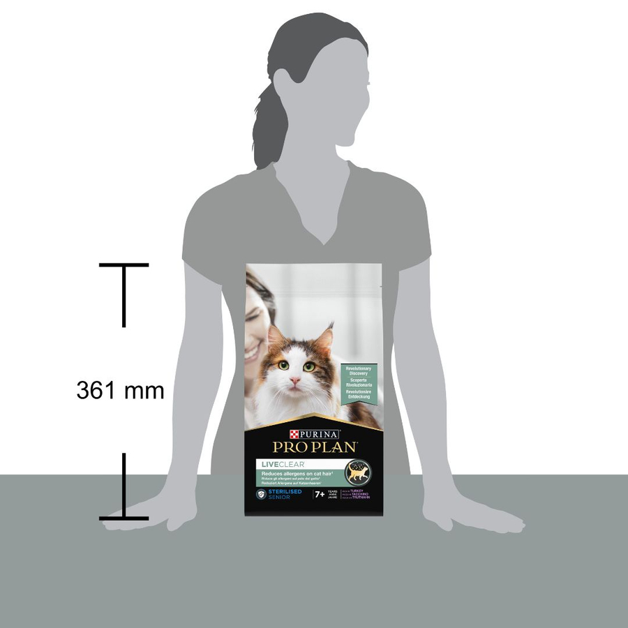 Purina Pro Plan LiveClear Sterilised Senior 7+ Turkey 1,4 Kg Hindili Kısırlaştırılmış Yaşlı Kedi Maması