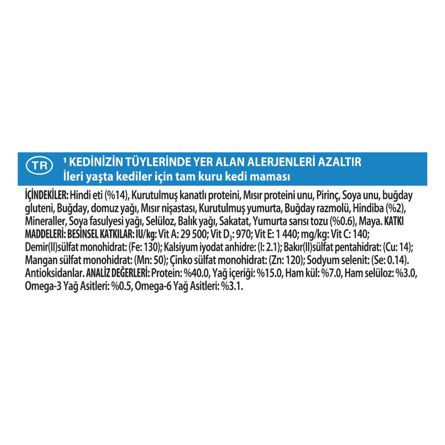 Purina Pro Plan LiveClear Sterilised Senior 7+ Turkey 1,4 Kg Hindili Kısırlaştırılmış Yaşlı Kedi Maması