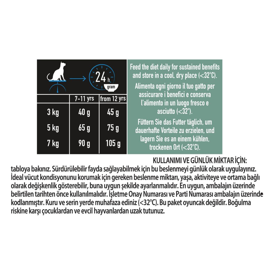Purina Pro Plan LiveClear Sterilised Senior 7+ Turkey 1,4 Kg Hindili Kısırlaştırılmış Yaşlı Kedi Maması