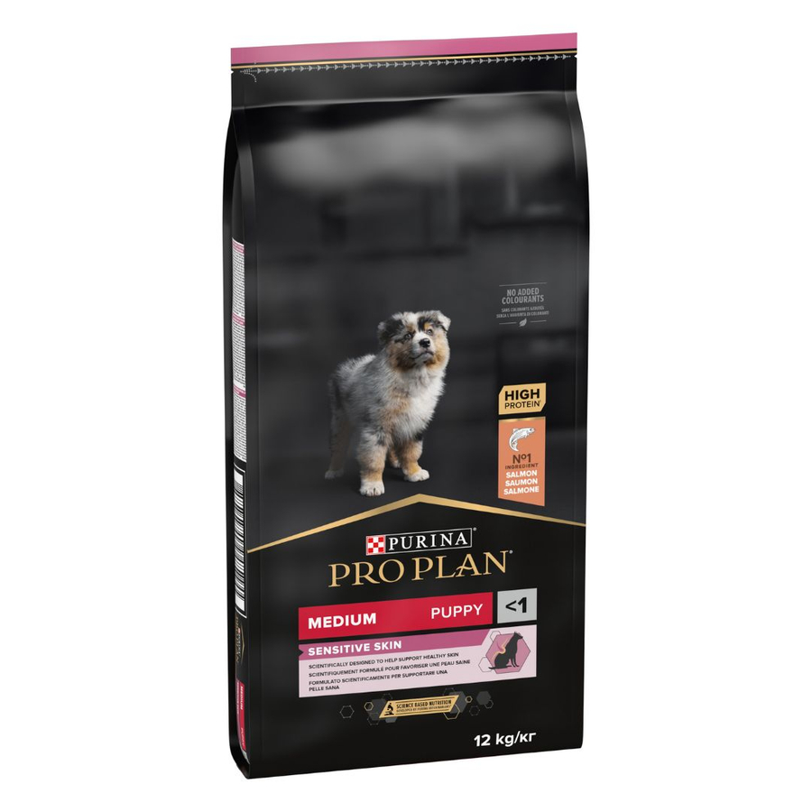 Purina Pro Plan Medium Puppy Sensitive Skin Salmon 12 Kg Somonlu Orta Irk Yavru Köpek Maması