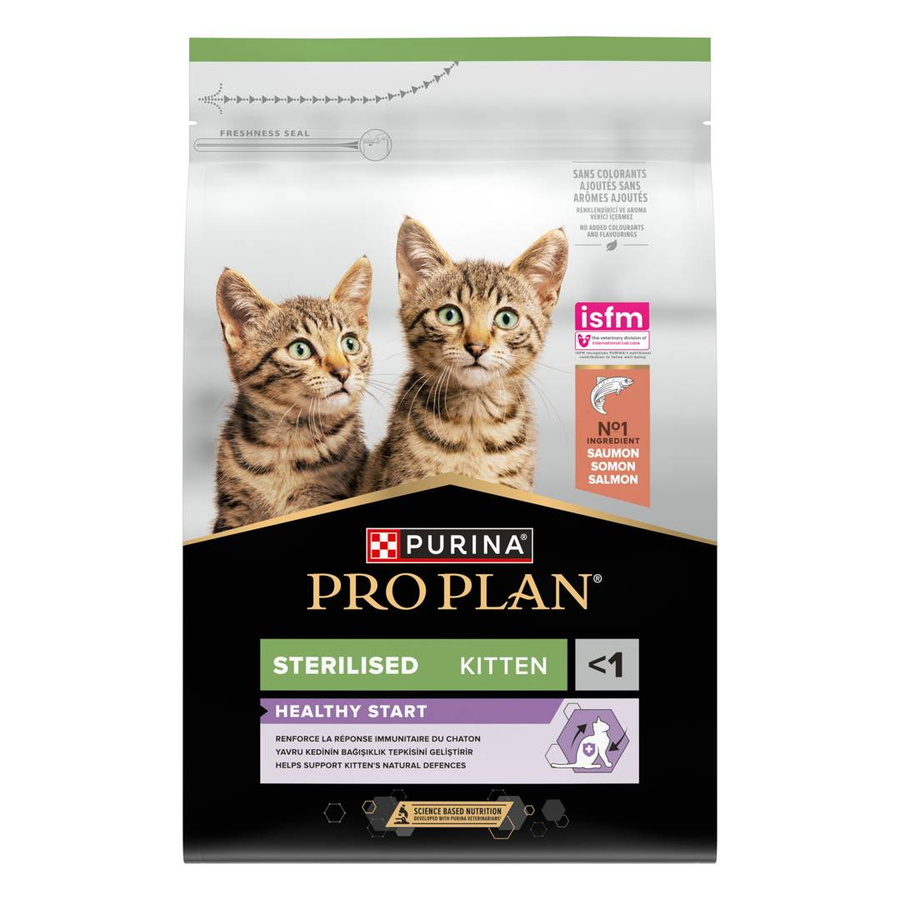 Purina Pro Plan Sterilised Kitten Healthy Start Salmon 3 Kg Somonlu Kısırlaştırılmış Yavru Kedi Maması