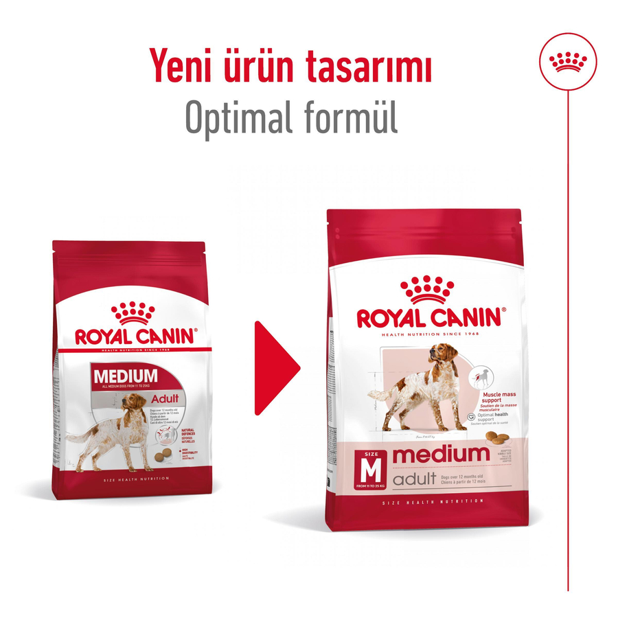 Royal Canin Medium Adult 15 کیلوگرم غذای سگ بالغ نژاد متوسط