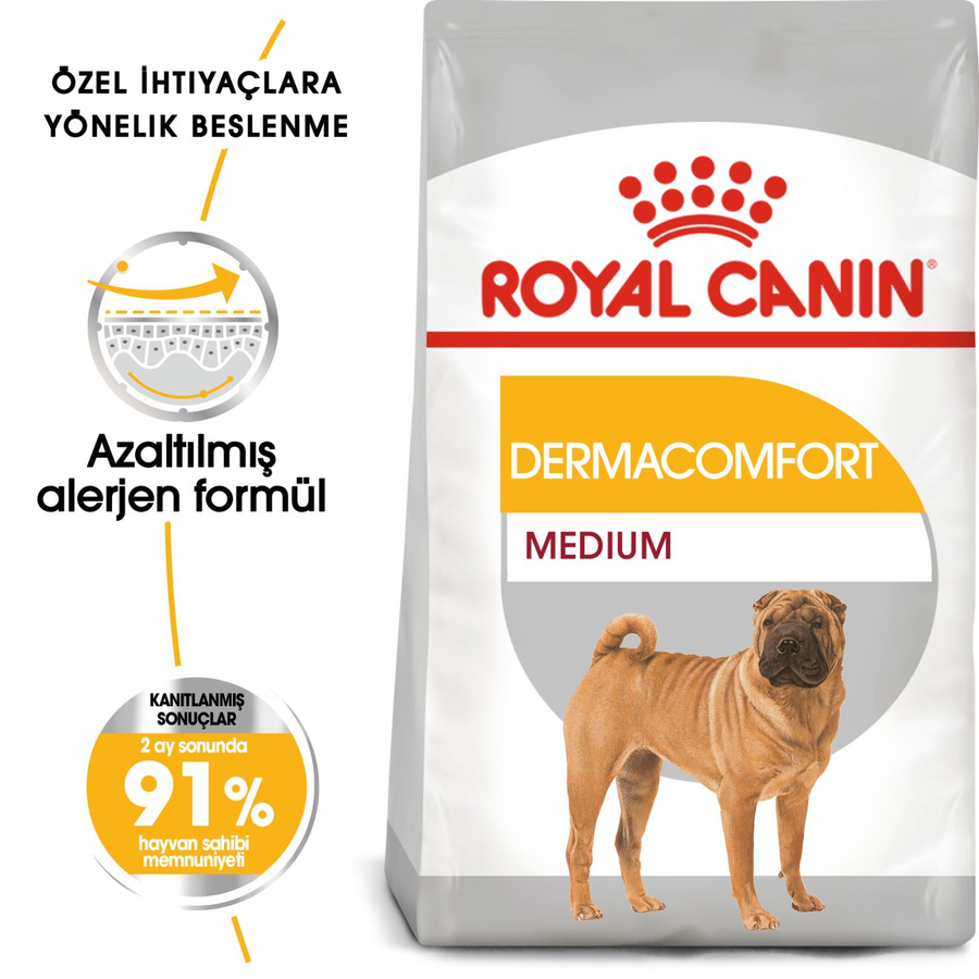 Royal Canin Medium Dermacomfort 12 کیلوگرم غذای سگ بالغ نژاد متوسط