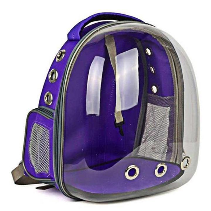 Pet Pretty Bacco Milano Astronot Kedi-Köpek Taşıma Çantası 32x25x42cm Mor