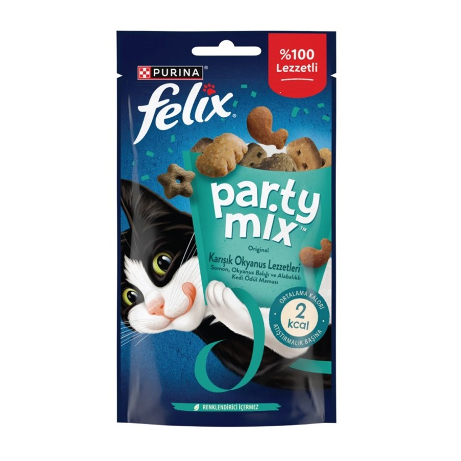 Felix Party Mix طعم های مخلوط اقیانوس با 60 Gr تشویقی می شود
