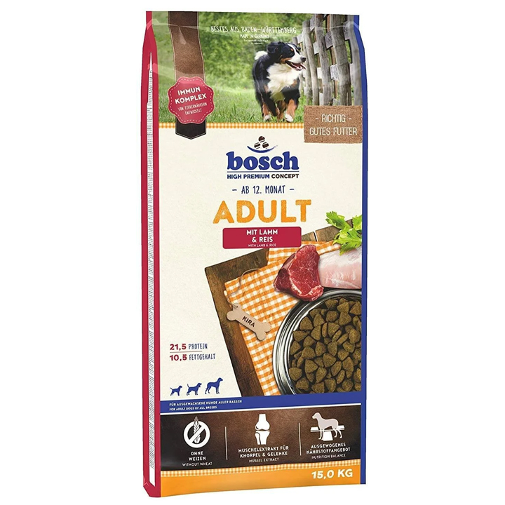 Bosch Lamb&Rice Kuzulu&Pirinçli Glutensiz Yetişkin Köpek Maması 15KG