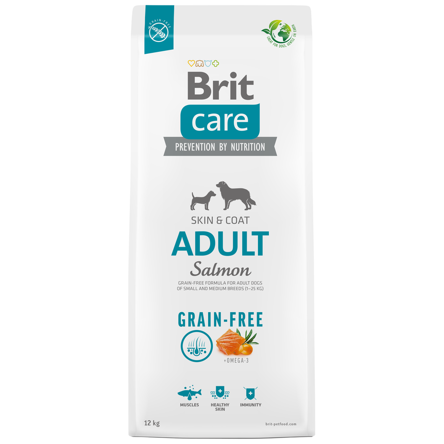 Brit Care Grain-Free Adult Skin & Coat Somonlu Yetişkin 12 Kg Köpek Maması