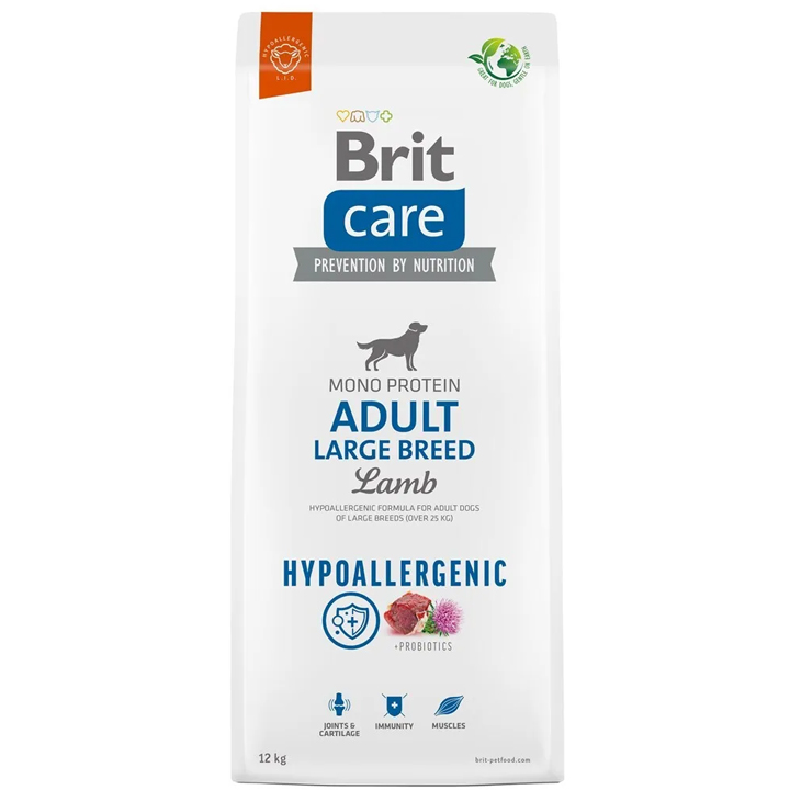 Brit Care Hypo-Allergenic MonoProtein Kuzulu Büyük Irk Yetişkin Köpek Maması 12KG