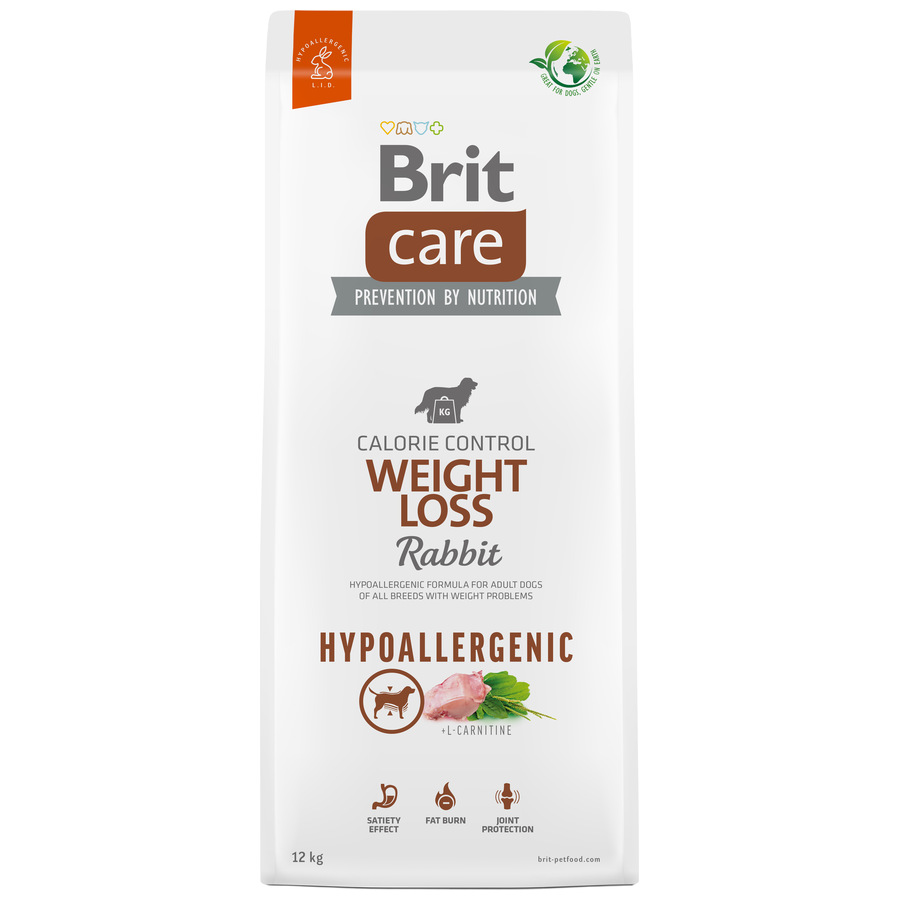 Brit Care Hypoallergenic Weight Loss Tavşan Etli ve Pirinçli Kilolu 12 Kg Köpek Maması