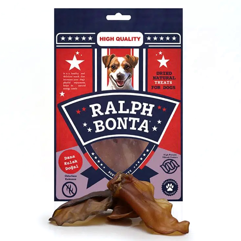 Ralph Bonta Kurutulmuş Dana Kulak Doğal 100 Gr