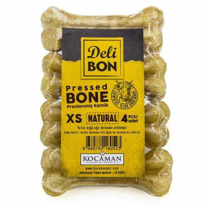Delibon Naturel Press Kemik 4'lü 7 cm