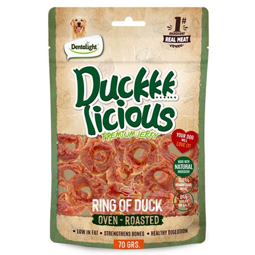 Dentalight Duckkk Ördek Etli Halka Köpek Ödülü 70 g