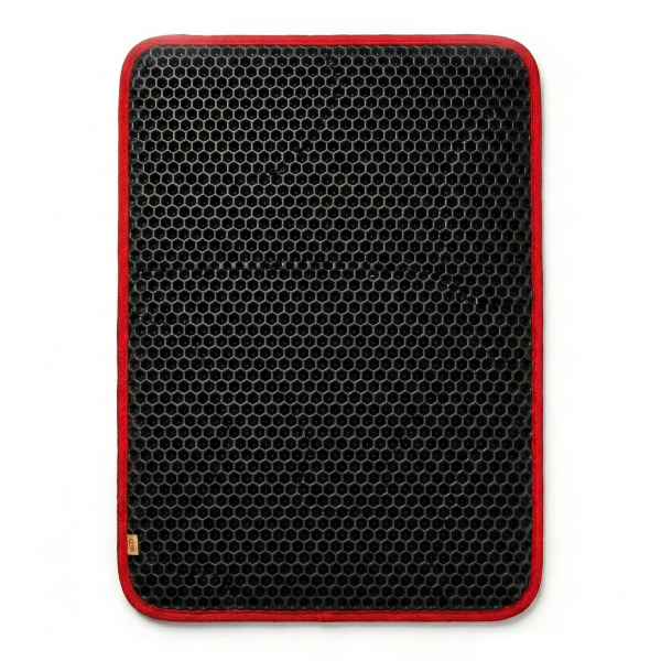 Cattie Altıgen Model Kum Toplayıcı Fonksiyonel Kedi Paspası Kırmızı 50X75Cm