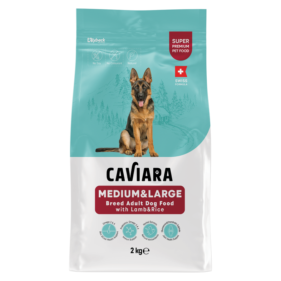 Caviara غذای سگ بالغ نژاد متوسط و بزرگ با بره و برنج 2 کیلوگرم