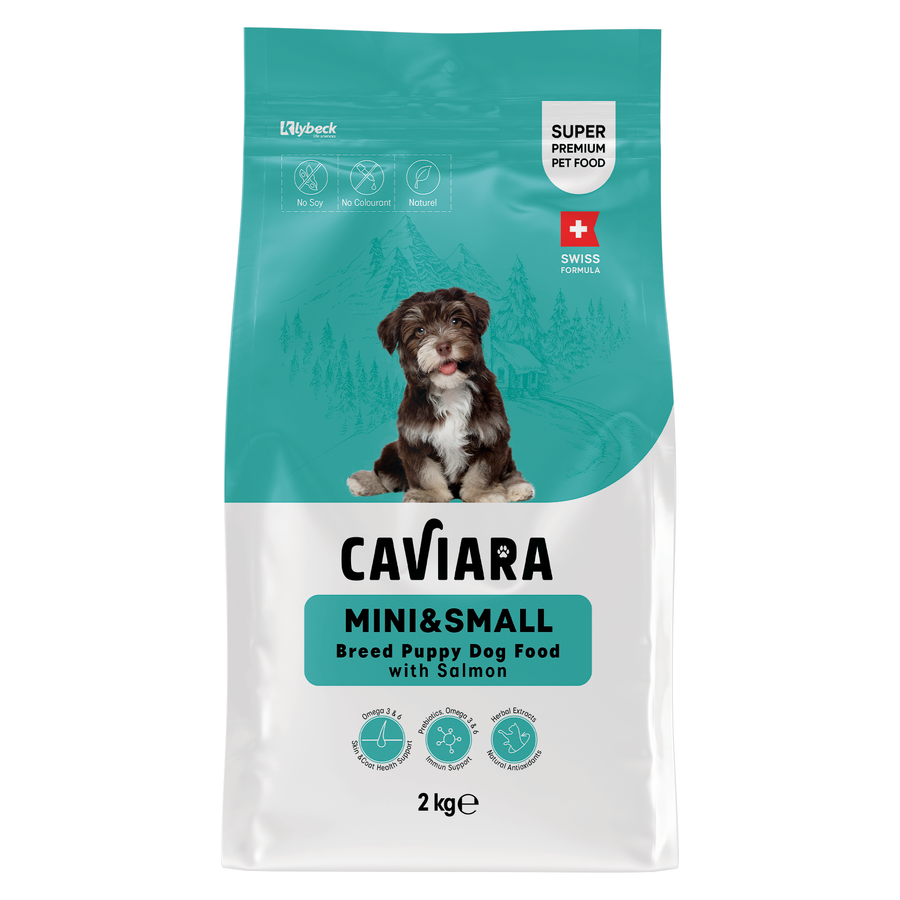Caviara غذای توله‌سگ نژاد مینی و کوچک با سالمون 2 کیلوگرم