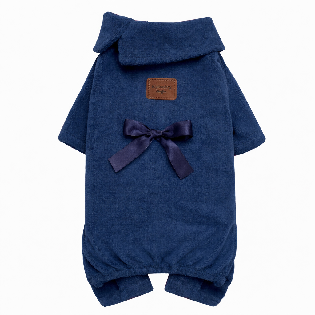 Alphadog Soft Lacivert Köpek Pijaması 4 Beden - [Large] (9-13 KG)