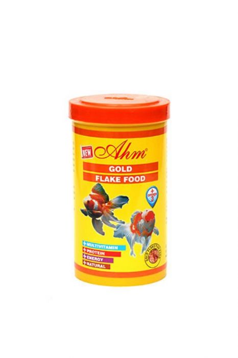 Ahm Gold Flake Food Japon Balıkları için Yem100 ml