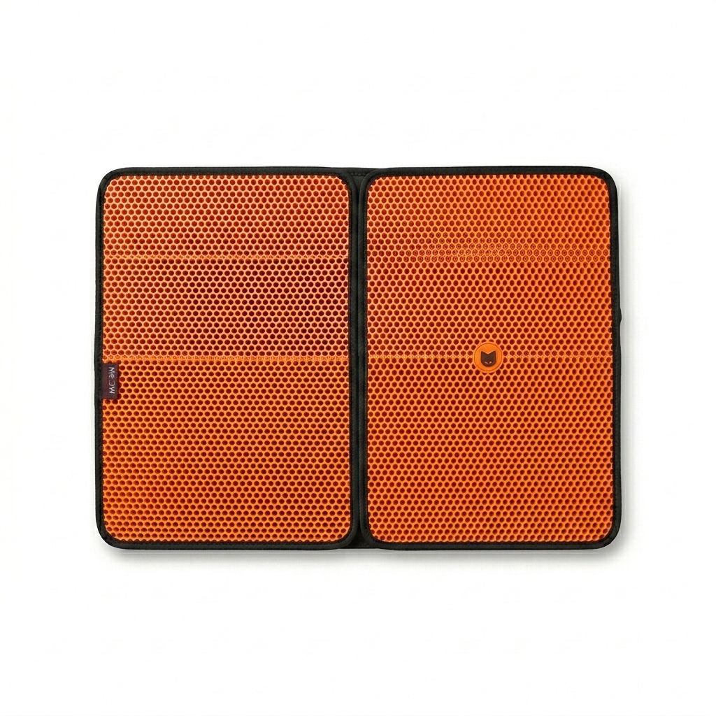 Teng İkili Elekli Kedi Kumu Paspası 60x 81 Cm (Turuncu)