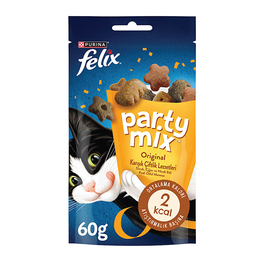 Felix Party Mix طعم های مزرعه مخلوط 60 Gr را تشویقی می کند