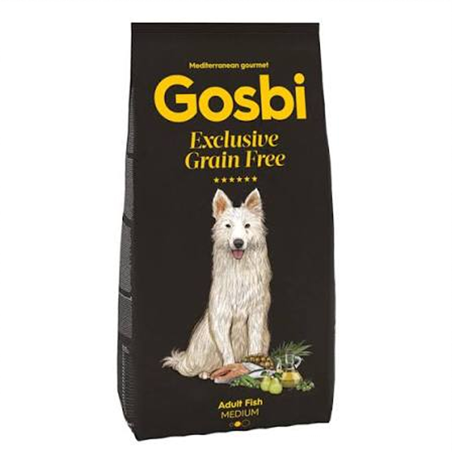 Gosbi Exclusive Tahılsız Balıklı Orta Irk Yetişkin Köpek Maması 3KG
