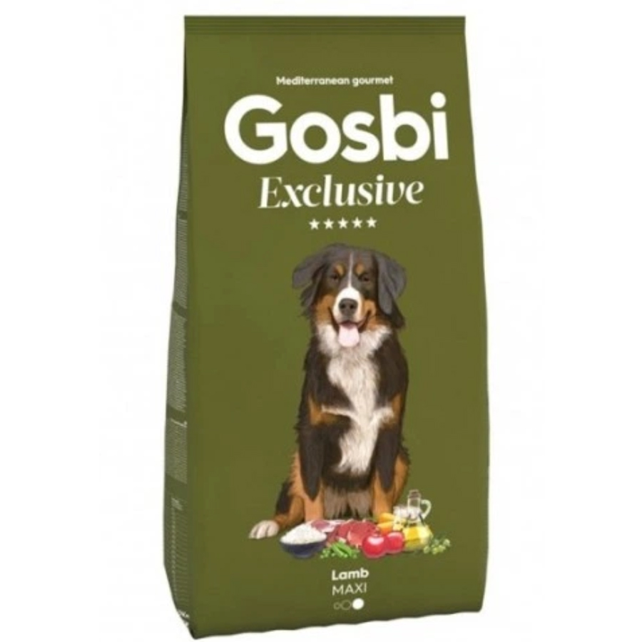 Gosbi Exclusive Düşük Tahıllı Kuzulu Büyük Irk Yetişkin Köpek Maması 12KG