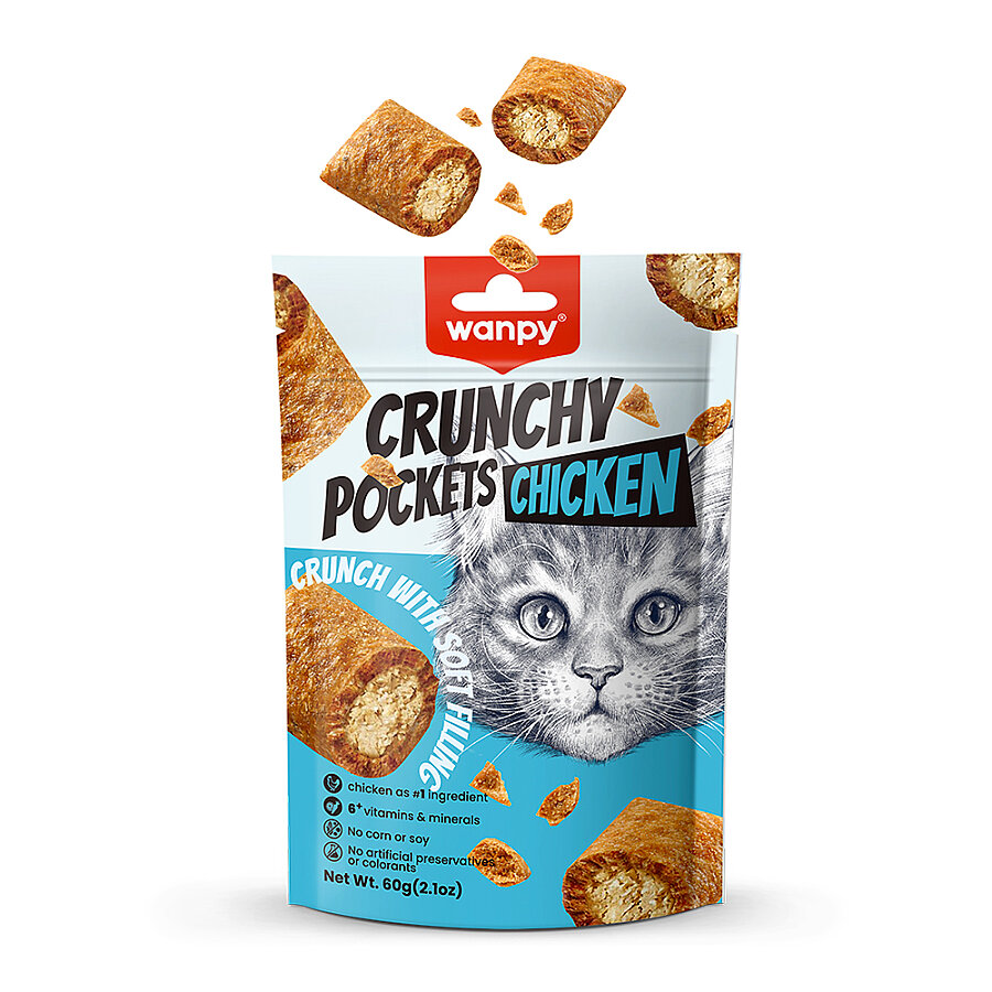Wanpy Crunch Tavuklu Kıtır Kedi Ödülü 60 gr