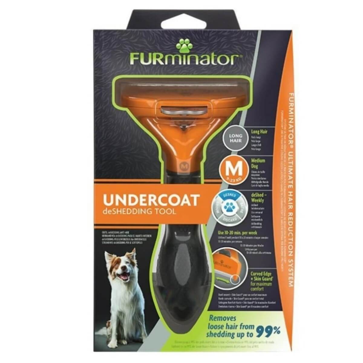 Furminator Undercoat Orta Irk Uzun Tüylü Köpek Tarağı [M]