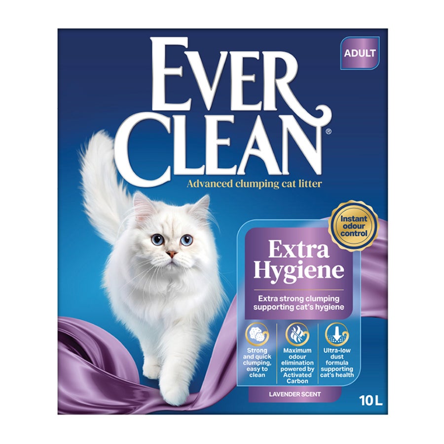Ever Clean Extra Hygiene Lavender 10 LT Lavanta Kokulu İnce Taneli Topaklanan Bentonit Kedi Kumu
