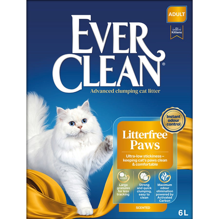 Ever Clean Litterfree Paws 6 LT Patilere Yapışmayı Azaltan Topaklanan Bentonit Kedi Kumu