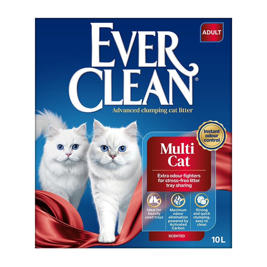 Ever Clean Multi Cat 10 LT Çok Kedili Evler İçin İnce Taneli Topaklanan Bentonit Kedi Kumu