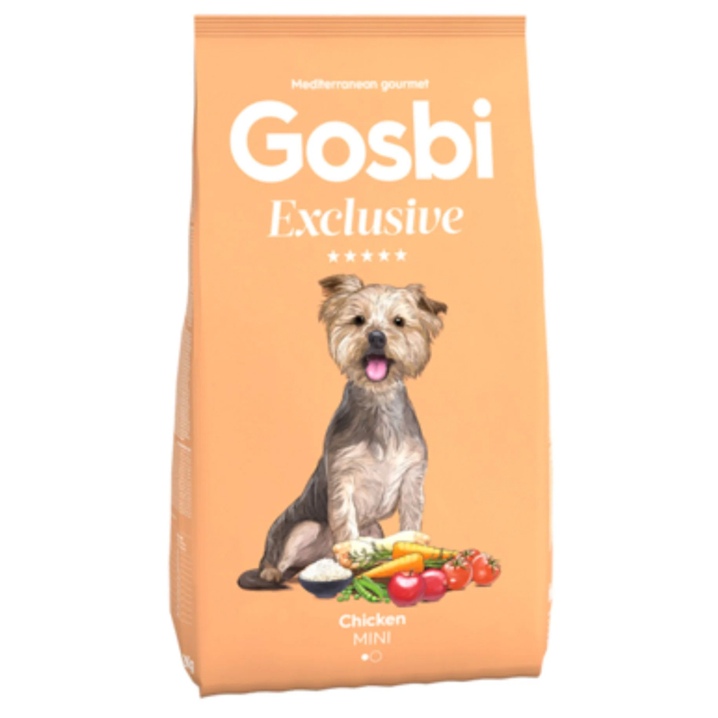 Gosbi Exclusive Düşük Tahıllı Tavuklu Küçük Irk Yetişkin Köpek Maması 7KG