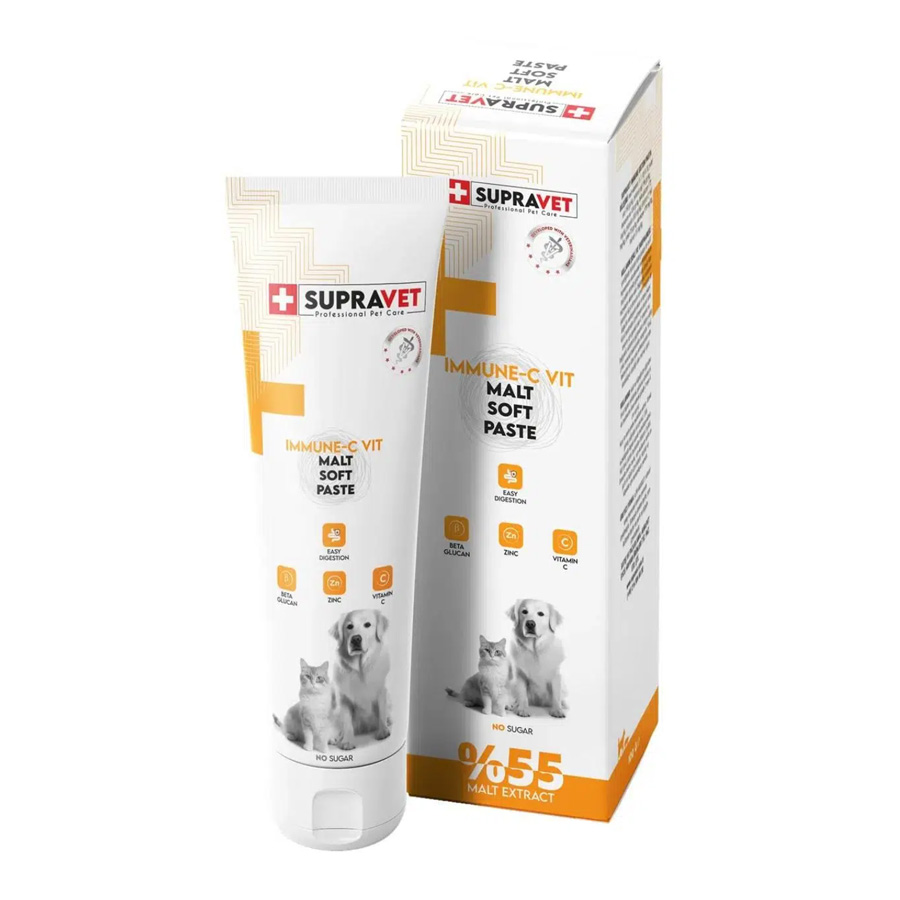 Supravet Immune C Kedi ve Köpek Bağışıklık Güçlendirici Malt Paste 100 gr