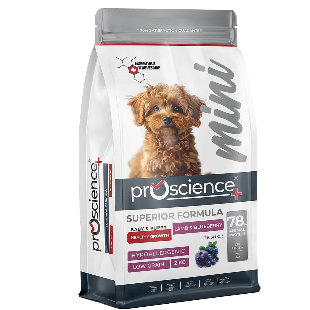 Pro Science Mini Kuzulu ve Yaban Mersinli Küçük Irk Yavru 2 Kg Köpek Maması